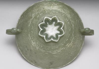 图片[2]-Jade bowl with two s-shaped handles, Ottoman Empire-China Archive